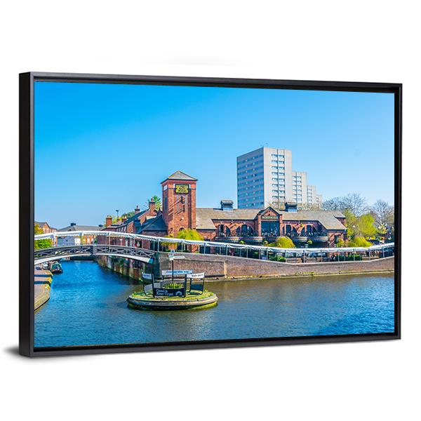 Restaurant In Birmingham Panoramic Canvas Wall Art-1 Piece-36" x 12"-Tiaracle