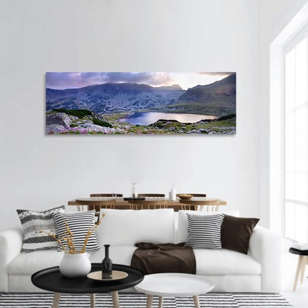 Retezat National Park In Romania Panoramic Canvas Wall Art-1 Piece-36" x 12"-Tiaracle