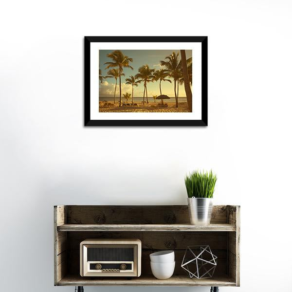 Retro Seaside View Canvas Wall Art-3 Horizontal-Gallery Wrap-25" x 16"-Tiaracle