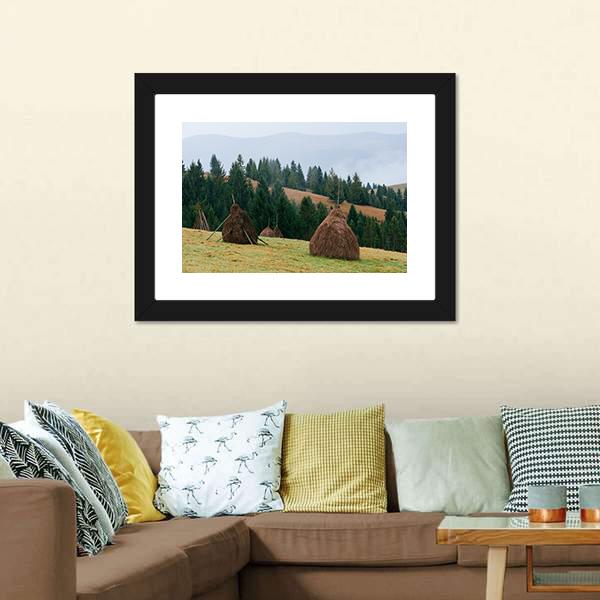 Rick Dry Hay Canvas Wall Art-3 Horizontal-Gallery Wrap-25" x 16"-Tiaracle