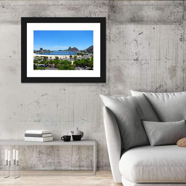 Rio de Janeiro Cityscape In Brazil Panoramic Canvas Wall Art-1 Piece-36" x 12"-Tiaracle