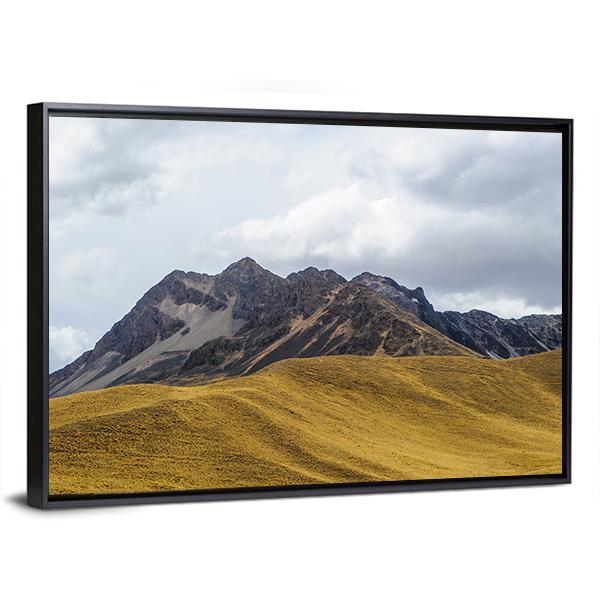 Rocks & Mountain US Canvas Wall Art-3 Horizontal-Gallery Wrap-25" x 16"-Tiaracle