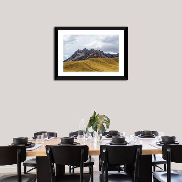 Rocks & Mountain US Panoramic Canvas Wall Art-1 Piece-36" x 12"-Tiaracle