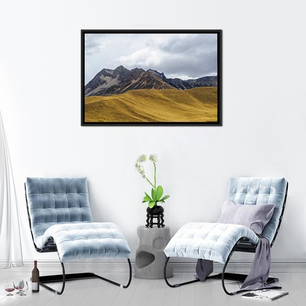 Rocks & Mountain US Panoramic Canvas Wall Art-1 Piece-36" x 12"-Tiaracle