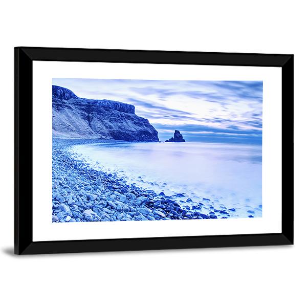 Rocky Coast Of Sea Canvas Wall Art-5 Horizontal-Gallery Wrap-22" x 12"-Tiaracle