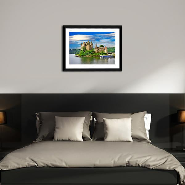 Romantic Castles Of France Canvas Wall Art-3 Horizontal-Gallery Wrap-25" x 16"-Tiaracle