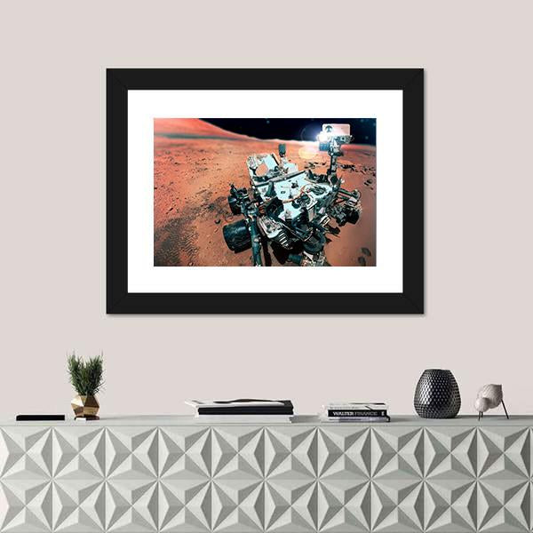 Rover On Mars Surface Canvas Wall Art-5 Horizontal-Gallery Wrap-22" x 12"-Tiaracle