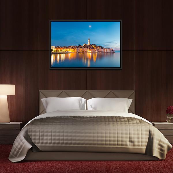 Rovinj Town Canvas Wall Art-5 Horizontal-Gallery Wrap-22" x 12"-Tiaracle