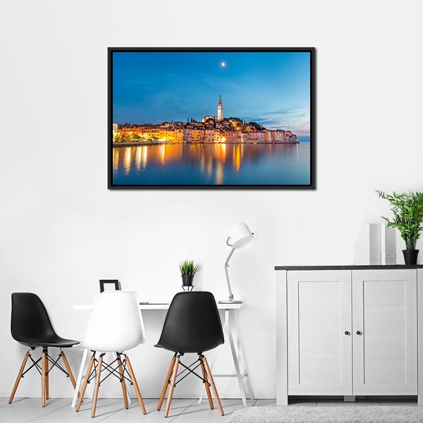 Rovinj Town Canvas Wall Art-3 Horizontal-Gallery Wrap-25" x 16"-Tiaracle