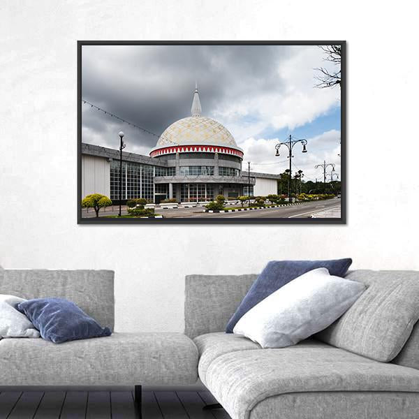 Royal Regalia Museum Of Brunei s Capital Canvas Wall Art-3 Horizontal-Gallery Wrap-25" x 16"-Tiaracle