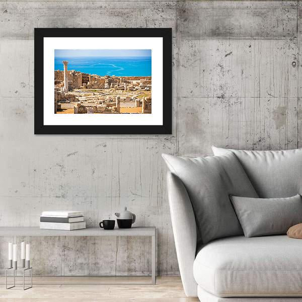 Ruins Of Ancient Kourion In Limassol District Canvas Wall Art-5 Horizontal-Gallery Wrap-22" x 12"-Tiaracle