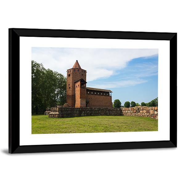 Ruins Of Gothic Castle Of Mazovian Dukes Canvas Wall Art-3 Horizontal-Gallery Wrap-25" x 16"-Tiaracle