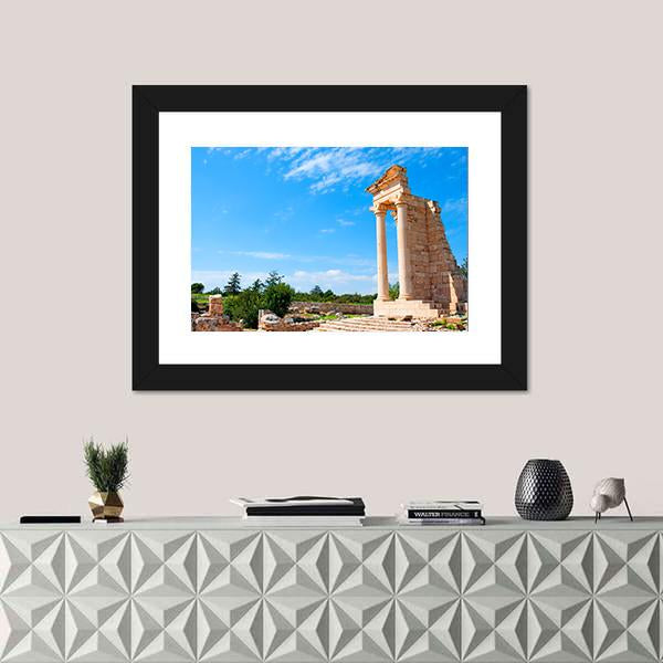 Ruins Of The Sanctuary Of Apollo Hylates Canvas Wall Art-1 Piece-Framed Print-20" x 16"-Tiaracle