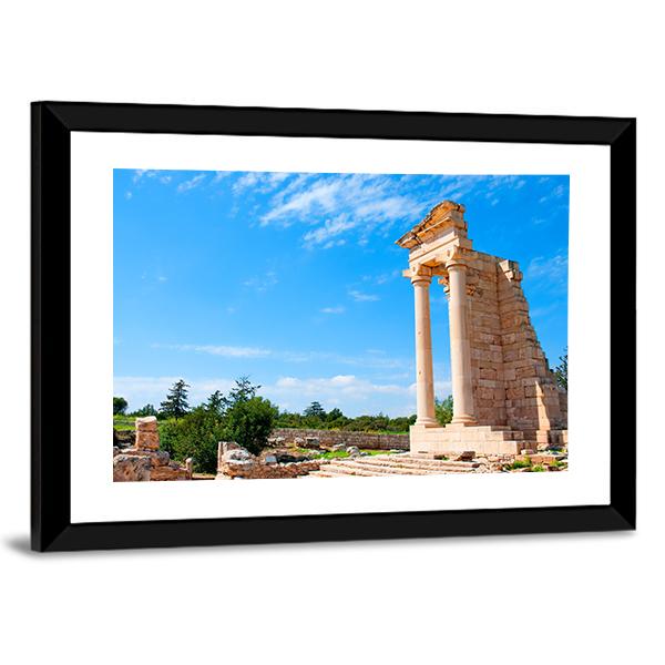 Ruins Of The Sanctuary Of Apollo Hylates Canvas Wall Art-3 Horizontal-Gallery Wrap-25" x 16"-Tiaracle