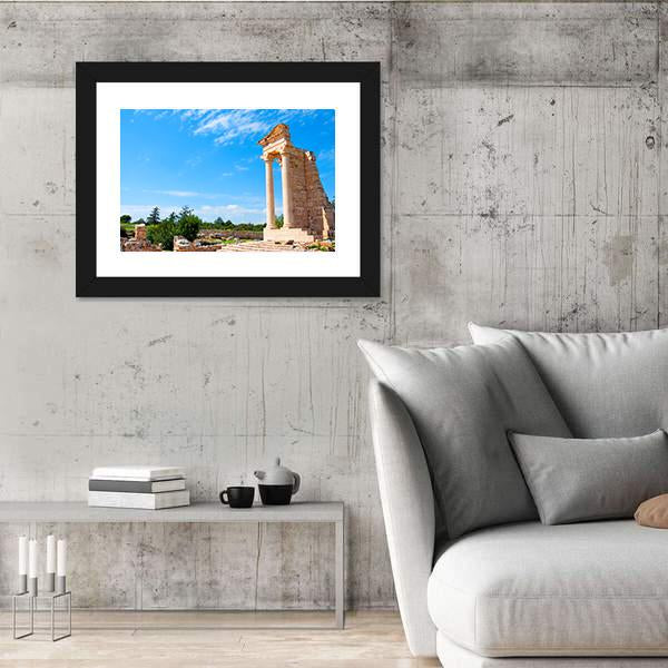 Ruins Of The Sanctuary Of Apollo Hylates Canvas Wall Art-3 Horizontal-Gallery Wrap-25" x 16"-Tiaracle