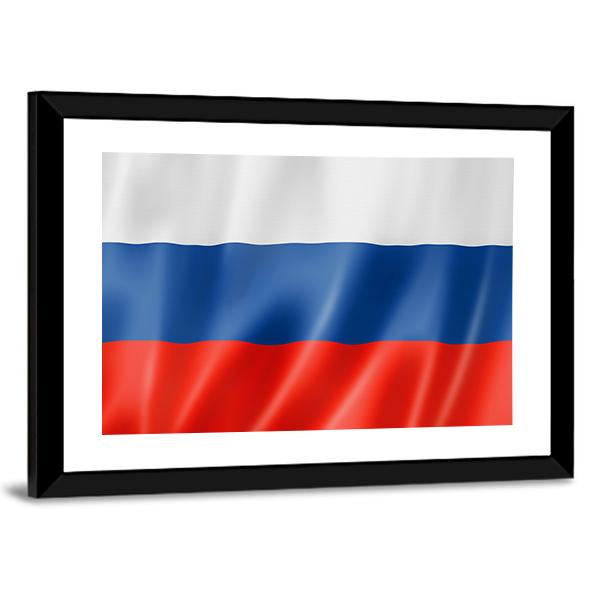 Russia Flag Canvas Wall Art-3 Horizontal-Gallery Wrap-25" x 16"-Tiaracle