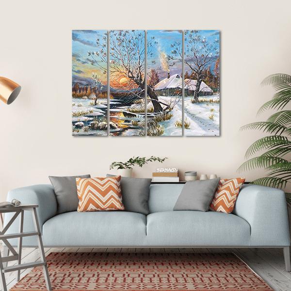 Russian Artist Klevera Canvas Wall Art-4 Horizontal-Gallery Wrap-34" x 24"-Tiaracle