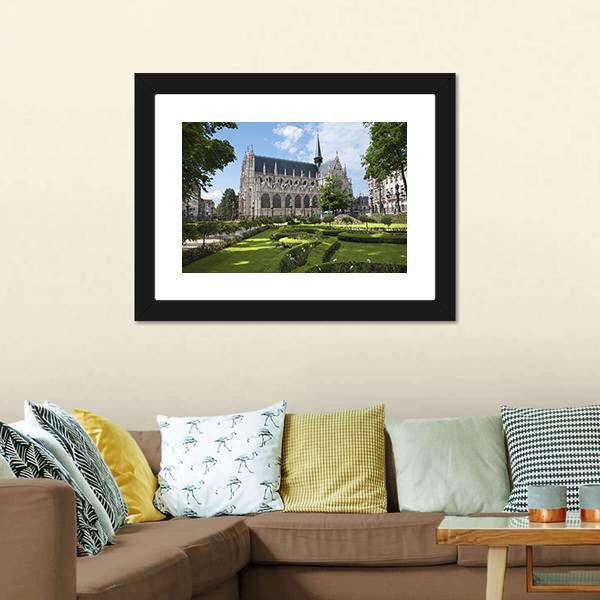Sablon Gothic Church Canvas Wall Art-5 Horizontal-Gallery Wrap-22" x 12"-Tiaracle