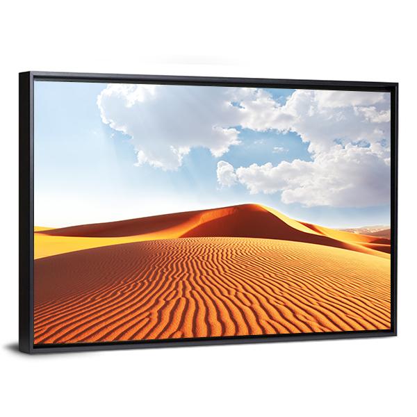 Sahara Desert Canvas Wall Art-3 Horizontal-Gallery Wrap-25" x 16"-Tiaracle
