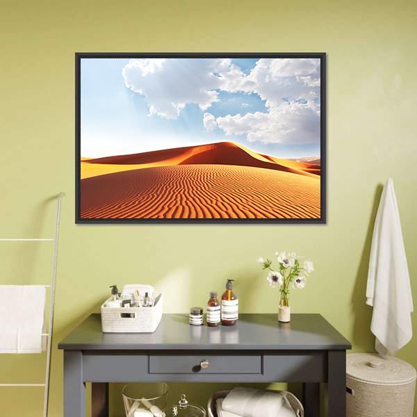 Sahara Desert Canvas Wall Art-1 Piece-Floating Frame-24" x 16"-Tiaracle