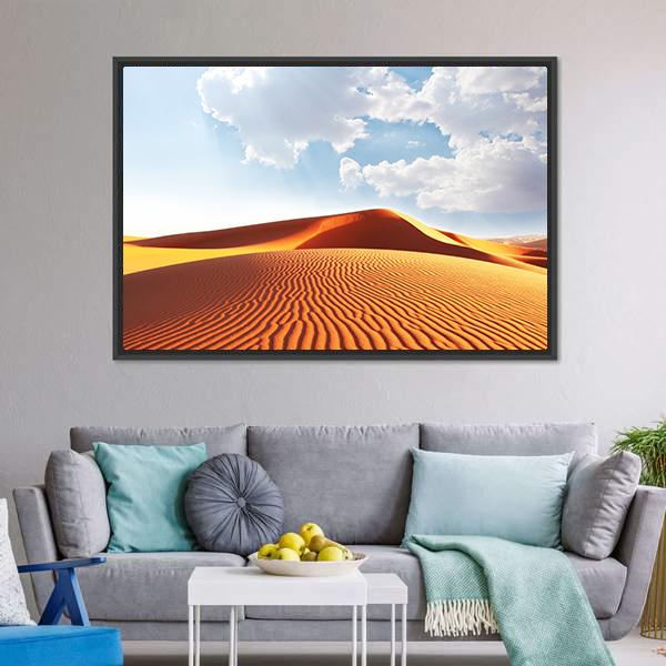 Sahara Desert Canvas Wall Art-3 Horizontal-Gallery Wrap-25" x 16"-Tiaracle