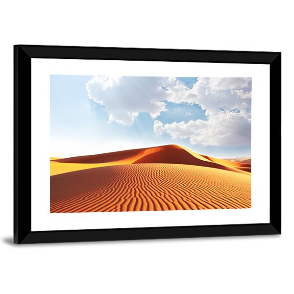 Sahara Desert Vertical Canvas Wall Art-3 Vertical-Gallery Wrap-12" x 25"-Tiaracle
