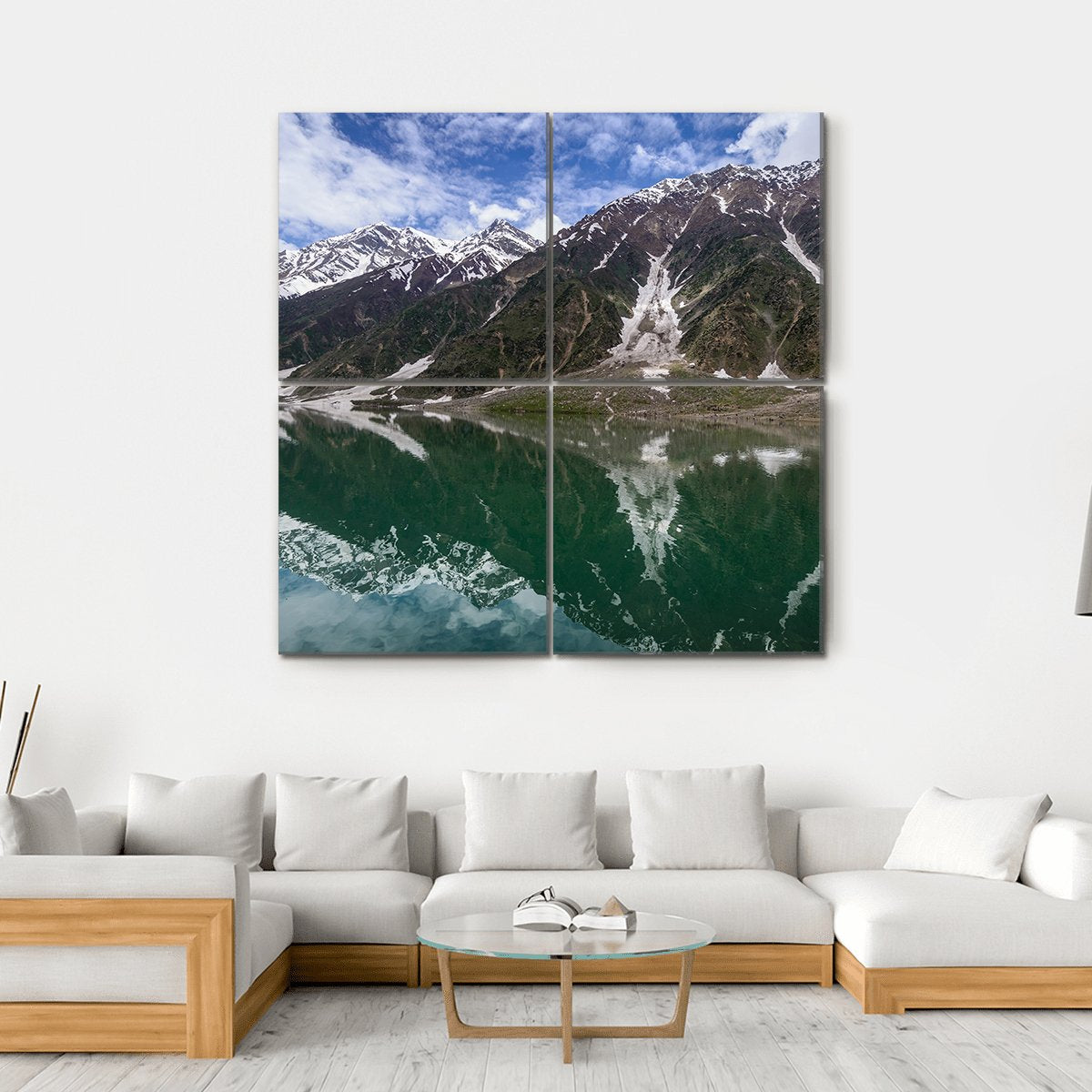 Saiful Malook Lake Kaghan Valley Pakistan Canvas Wall Art-4 Square-Gallery Wrap-17" x 17"-Tiaracle