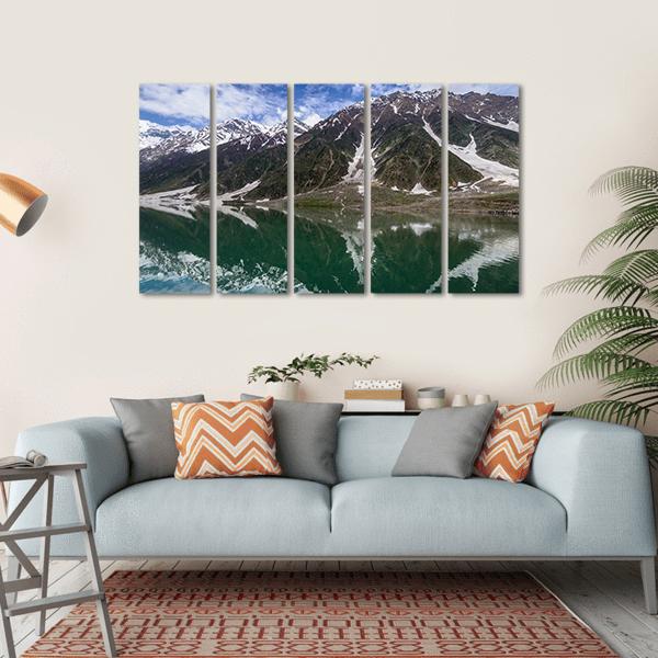 Saiful Malook Lake Kaghan Valley Pakistan Canvas Wall Art-5 Horizontal-Gallery Wrap-22" x 12"-Tiaracle