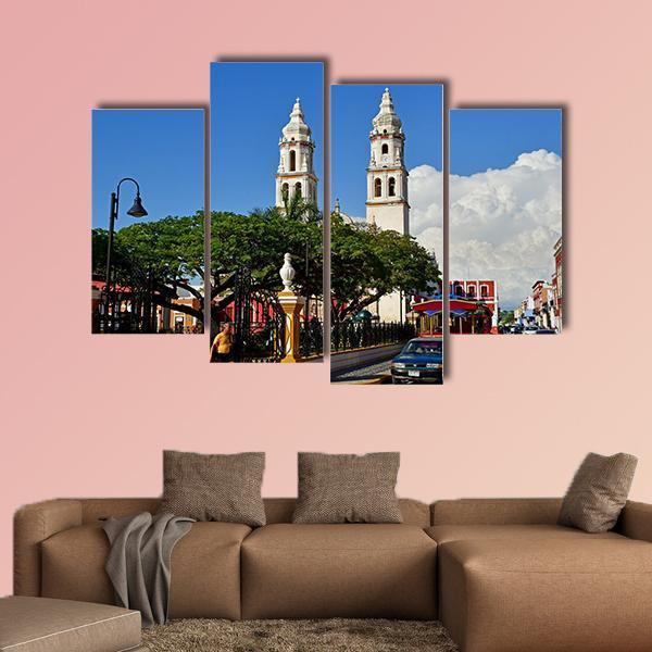 San Francisco De Campeche In United Mexican States Canvas Wall Art-4 Pop-Gallery Wrap-50" x 32"-Tiaracle