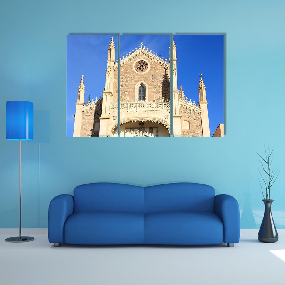 San Jeronimo Church In Madrid Canvas Wall Art-3 Horizontal-Gallery Wrap-37" x 24"-Tiaracle