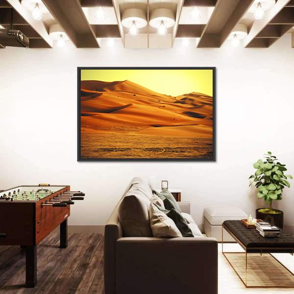 Sand Dune Formations Canvas Wall Art-3 Horizontal-Gallery Wrap-25" x 16"-Tiaracle