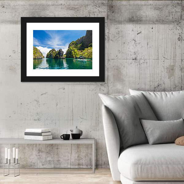 Scenic Filipino Island Canvas Wall Art-3 Horizontal-Gallery Wrap-25" x 16"-Tiaracle