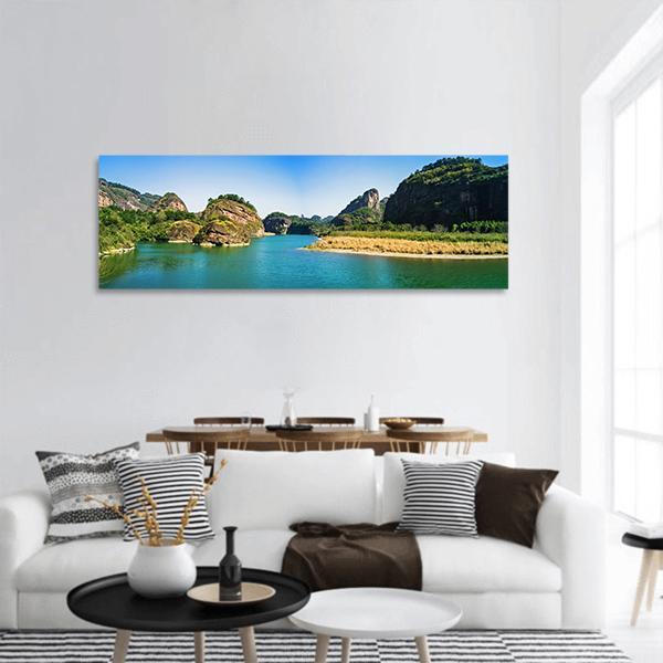 Mount Longhu China Panoramic Canvas Wall Art-1 Piece-36" x 12"-Tiaracle