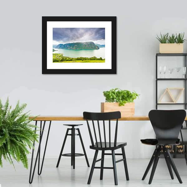 Scenic Nature Landscape Norway Canvas Wall Art-3 Horizontal-Gallery Wrap-25" x 16"-Tiaracle