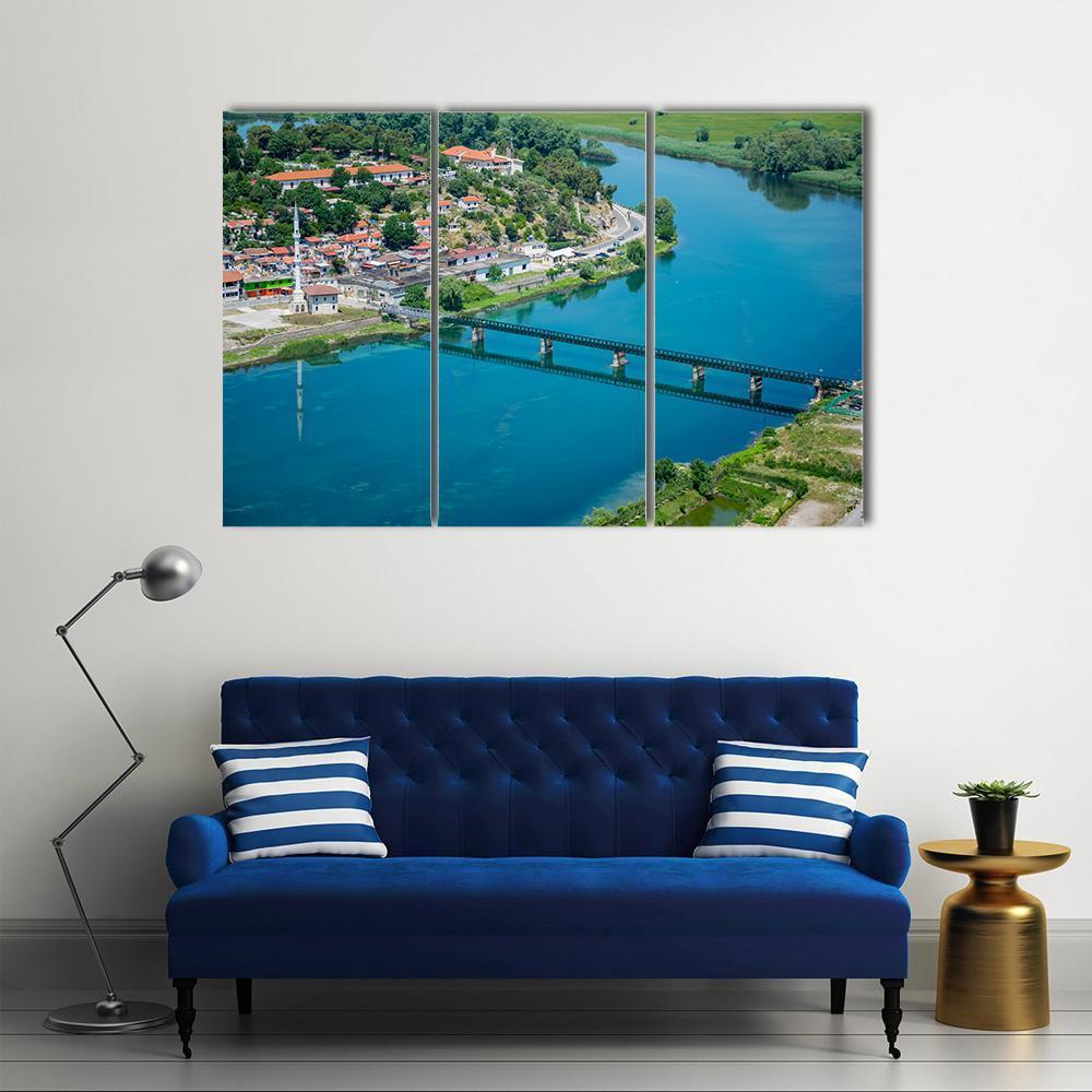 Scenic View From The Fortress Of Rosafa Canvas Wall Art-3 Horizontal-Gallery Wrap-37" x 24"-Tiaracle