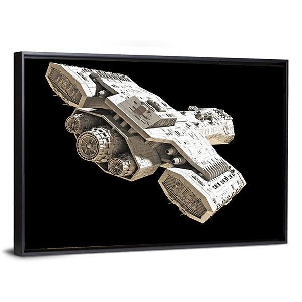 Science Fiction Spaceship Canvas Wall Art-3 Horizontal-Gallery Wrap-25" x 16"-Tiaracle