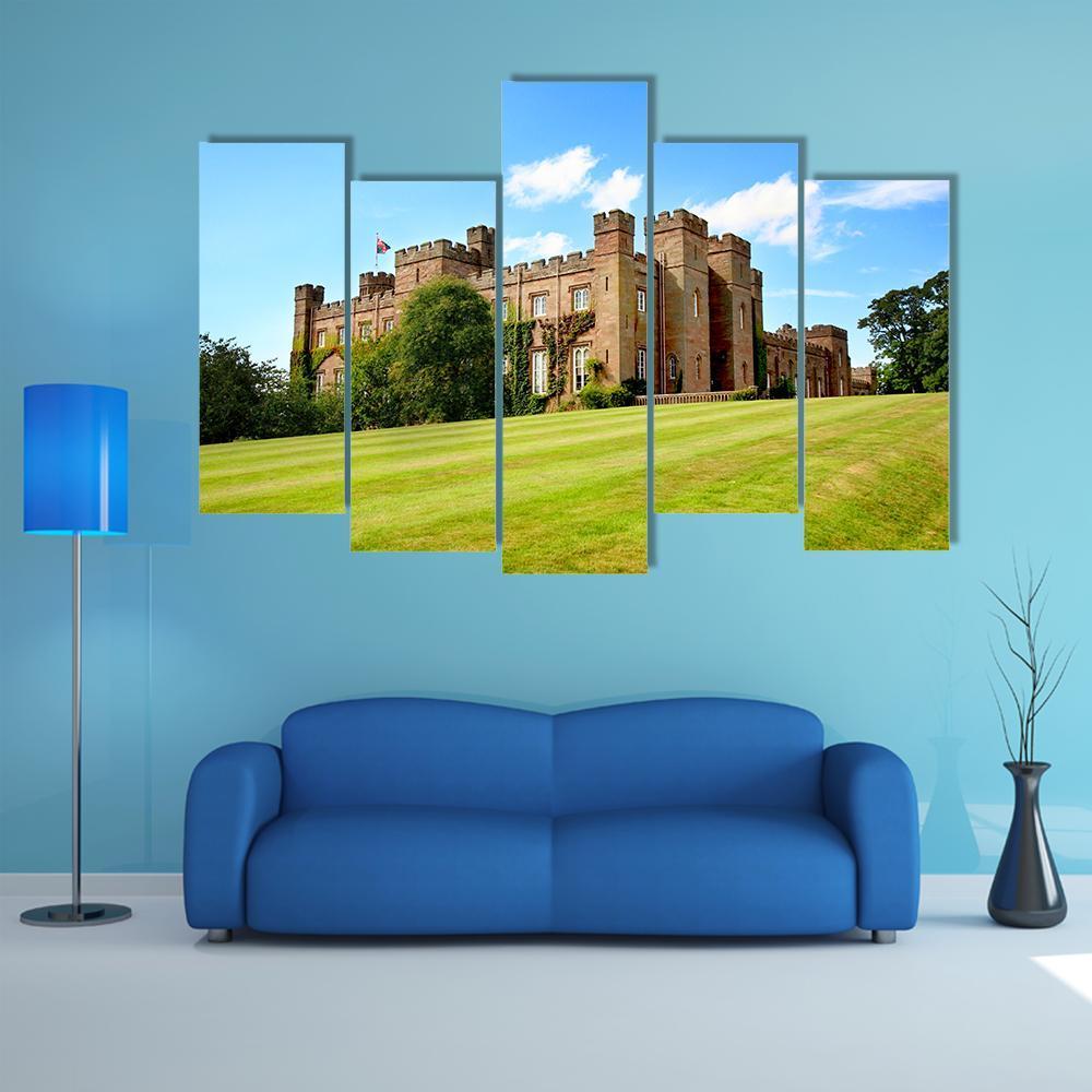 Scone Palace In Scotland Canvas Wall Art-5 Pop-Gallery Wrap-47" x 32"-Tiaracle