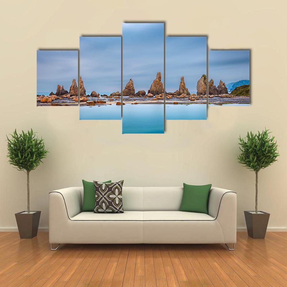 Sea Coast In Kushimoto Japan Canvas Wall Art-5 Star-Gallery Wrap-62" x 32"-Tiaracle