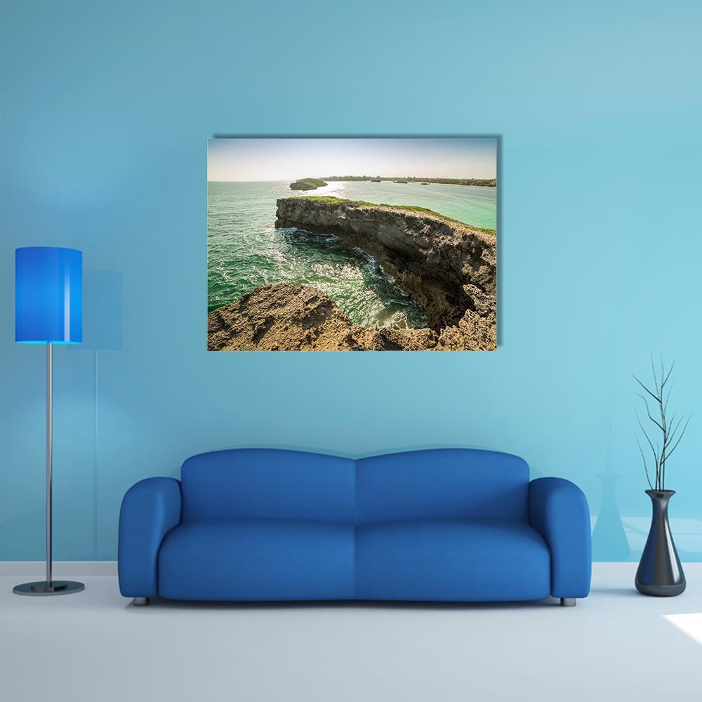 Seascape In Seven Islands Area Canvas Wall Art-1 Piece-Gallery Wrap-48" x 32"-Tiaracle