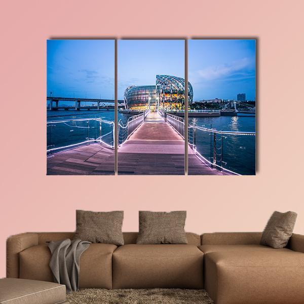Seoul of South Korea Canvas Wall Art-3 Horizontal-Gallery Wrap-25" x 16"-Tiaracle