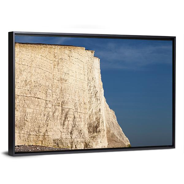 Seven Sisters Cliffs Canvas Wall Art-3 Horizontal-Gallery Wrap-25" x 16"-Tiaracle