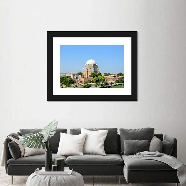 Shah Rukn-E-Alam Pakistan Panoramic Canvas Wall Art-1 Piece-36" x 12"-Tiaracle