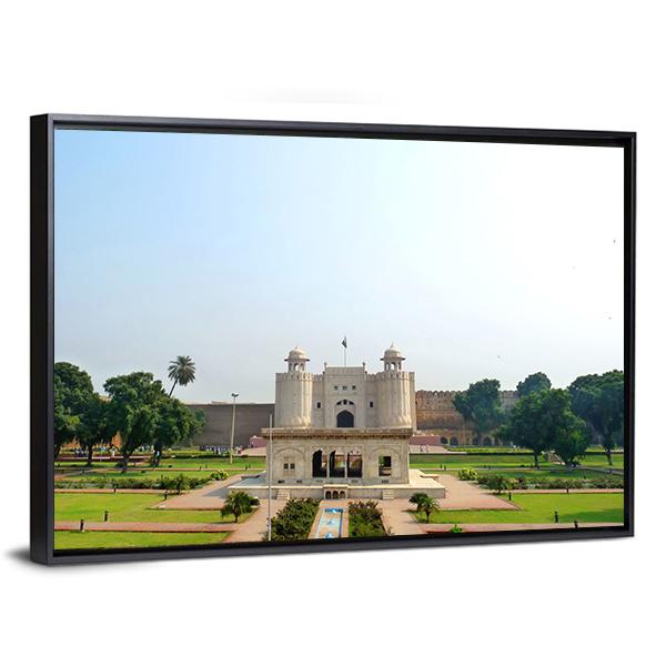 Shahi Qilla Fort Lahore Panoramic Canvas Wall Art-1 Piece-36" x 12"-Tiaracle