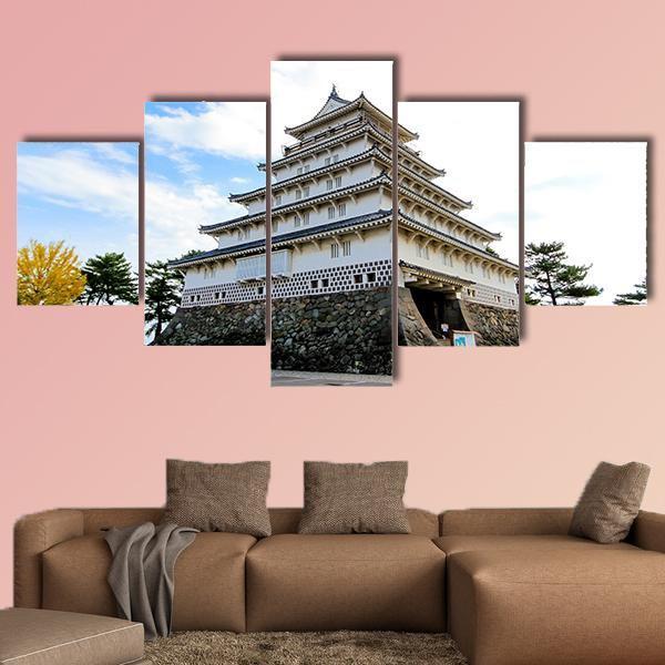 Shimabara Moritake Castle In Japan Canvas Wall Art-5 Star-Gallery Wrap-62" x 32"-Tiaracle