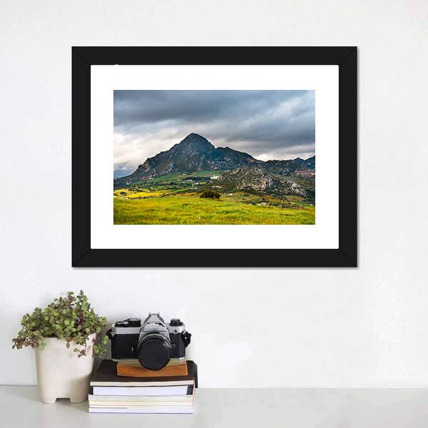 Sierra Crestellina Andalusia Canvas Wall Art-1 Piece-Framed Print-20" x 16"-Tiaracle