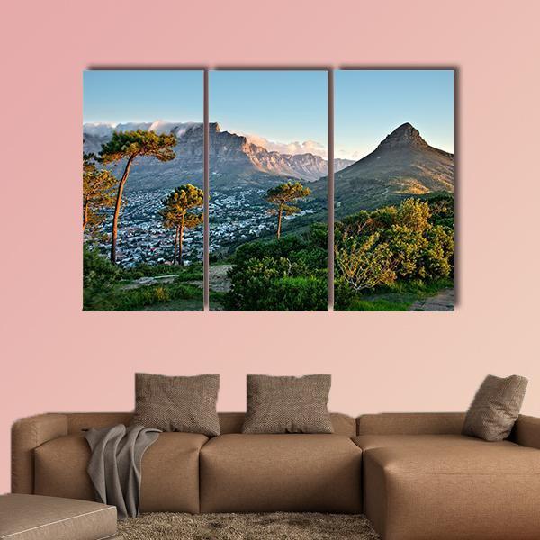 Signal Hill In Cape Town Canvas Wall Art-3 Horizontal-Gallery Wrap-37" x 24"-Tiaracle