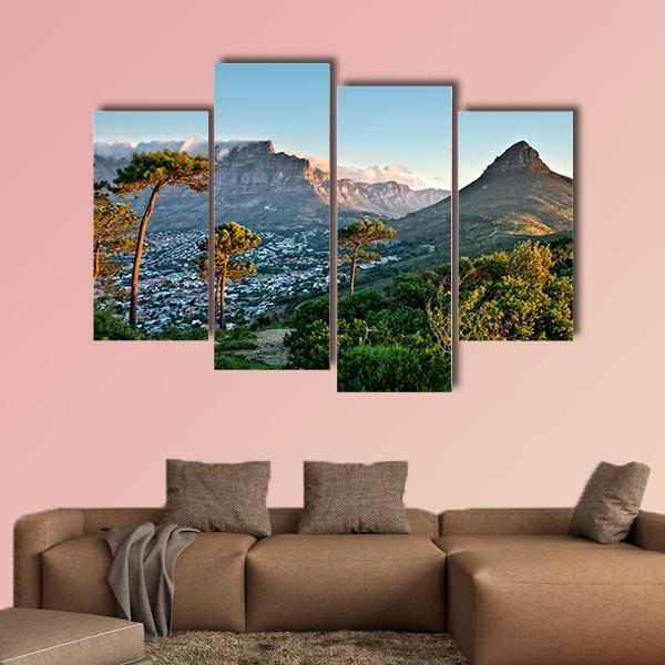 Signal Hill In Cape Town Canvas Wall Art-4 Pop-Gallery Wrap-50" x 32"-Tiaracle
