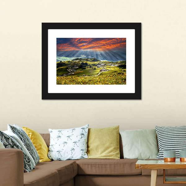 Sixty Stone Mountain Panoramic Canvas Wall Art-1 Piece-36" x 12"-Tiaracle