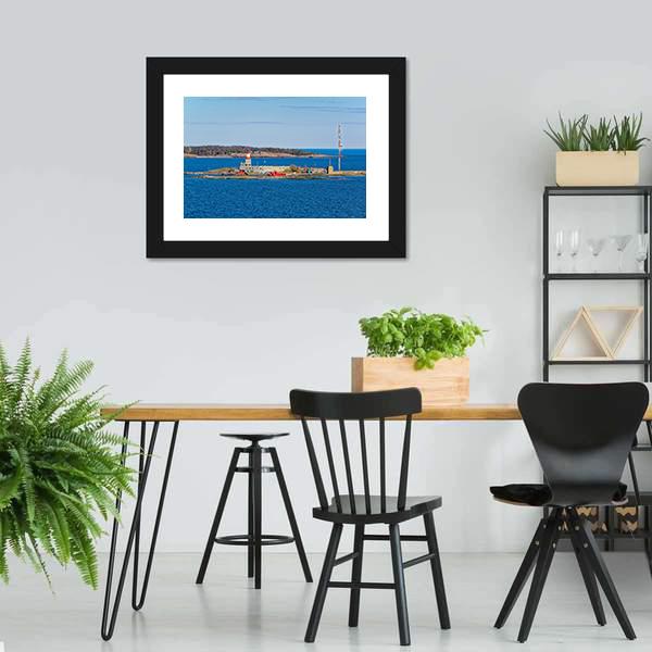 Small Island Harmaja Canvas Wall Art-3 Horizontal-Gallery Wrap-25" x 16"-Tiaracle