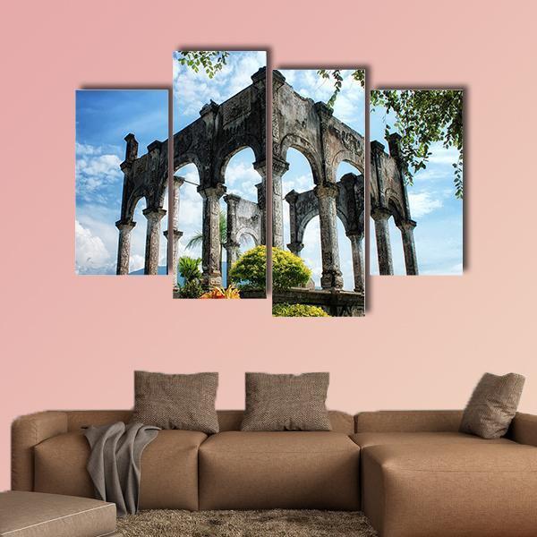Soekasada Architecture In Indonesia Canvas Wall Art-4 Pop-Gallery Wrap-50" x 32"-Tiaracle